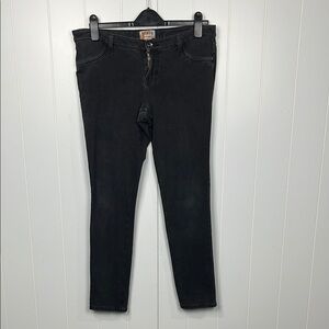 Mudd Womens Jeans 13 Black Skinny Back Pockets Zip/Button Fly Stretch Stylish